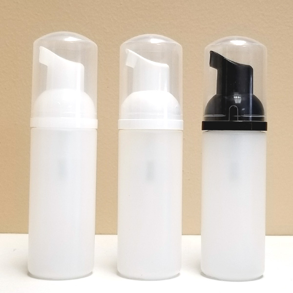 50mL Natural HDPE Bottle with Foaming Soap Pump (50 Case)