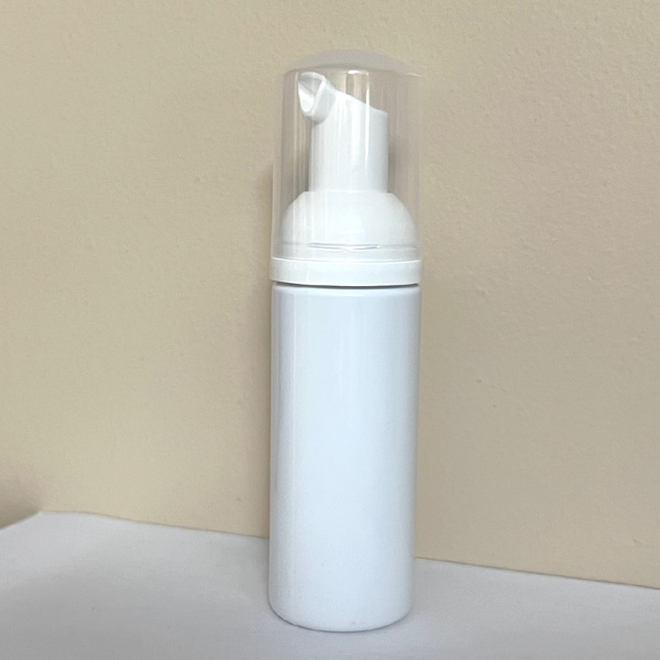50mL WHITE PET Bottle with WHITE Foam Pump (By the Each)